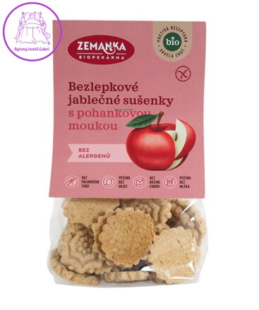 Sušenky jablečné s pohankou BIO 100g Zemanka bez lepku NOVINKA 5721