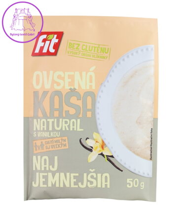 Kaše ovesná natural s vanilkou 50g Fit bez lepku NOVINKA 5701