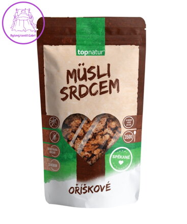 Musli srdcem spékané oříškové 350g Topnatur bez lepku NOVINKA 5699