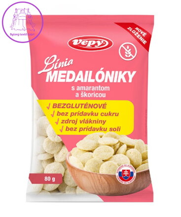 Línia medailónky se skořicí 80g Vepy bez lepku NOVINKA 5725
