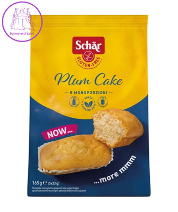Plum Cake jemné pečivo s jogurtem 165g 5ks Schar bez lepku NOVINKA 5747