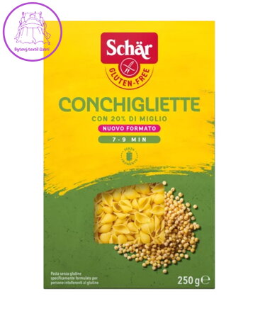 Conchigliette těstoviny zavářkové mušle 250g Schar bez lepku NOVINKA 5745