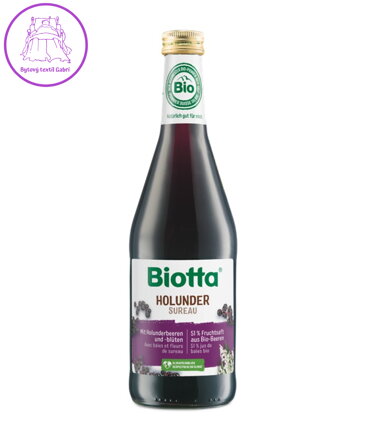Šťáva černý bez Bio 500ml Biotta 5764