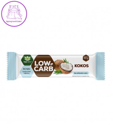 LOW CARB tyčinka kokos natural 40g Topnatur 1429