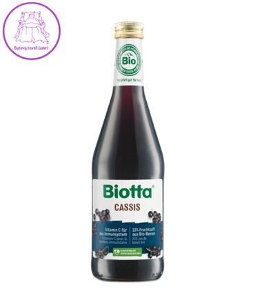 Šťáva černý rybíz Bio 500ml Biotta 5765