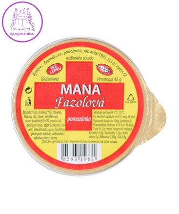 MANA fazolová 48g Amunak bez lepku 5775