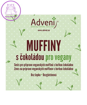 Směs na MUFFINY vegan čokoláda 280g Adveni bez lepku NOVINKA květen 5908