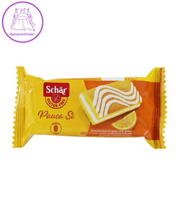 Pausa Si řezy v bílé polevě s pomrančovou náplní 30g Schar bez lepku NOVINKA 5748