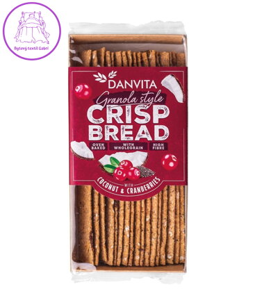 Granola plátky s kokosem, brusinkami a chia 130g Danvita NOVINKA květen 5910