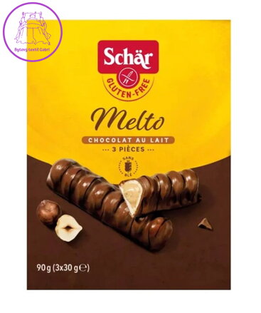 Melto oplatky v mléčné čokoládě 90g 3ks Schar bez lepku 5853