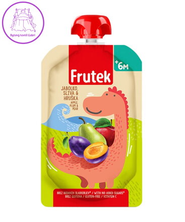 Frutek přesnídávka jablko švestka hruška 100g Fructal bez lepku  5952