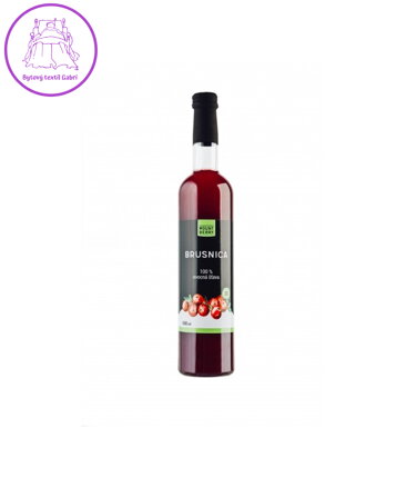 Šťáva brusinková 100% BIO 500ml Wellberry 1733