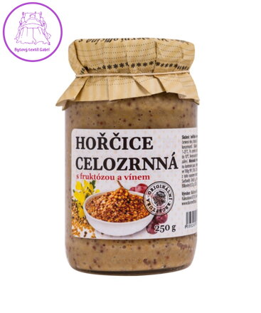 Hořčice hrub. s červ. vínem 250g Klášterní 2646