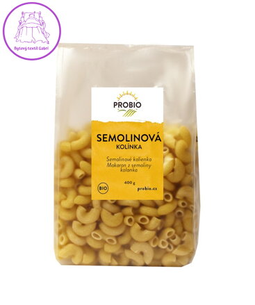 Těstoviny semolinové kolínka BIO 400g Probio 1485