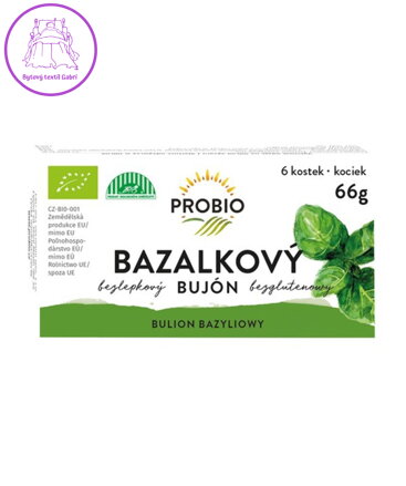 Bujon bazalkový BIO kostky 66g Probio  2585