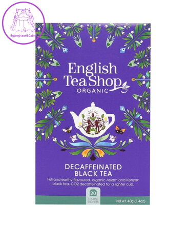 English Tea Shop English Breakfast Decaff - bezkofeinový BIO 20x2g 1555