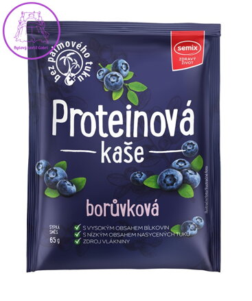 Kaše proteinová borůvka 65g Semix 1580