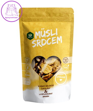 Musli srdcem čoko trio, banán 250g Topnatur 1577