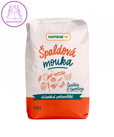 Mouka špaldová hladká polosvětlá 1kg Nominal AKCE 1781