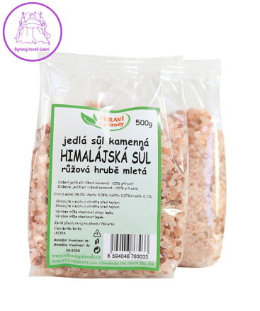 Sůl himalájská růžová hrubá 500g ZP 2957