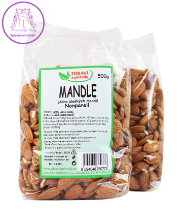 Mandle natural Carmel 500g ZP 2128