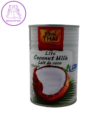 Mléko kokosové Lite 400ml Real Thai 2373