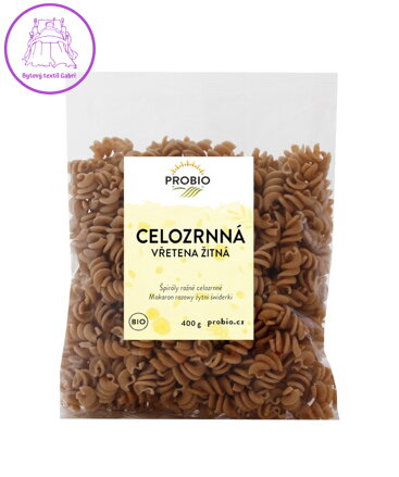 Těstoviny žitná vřetena cel.  BIO 400g Probio 2644