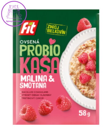 Fit-PROBIO kaše malina a smetana 58g 2108