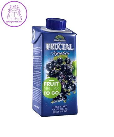 Šťáva černý rybíz 0,2l Fructal 381