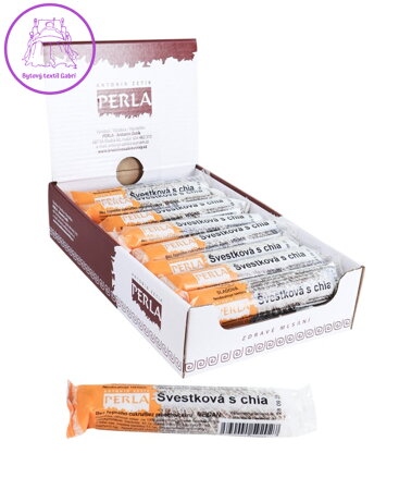 Švestková s chia tyčinka KARTON (18x50g) Zetík 2207