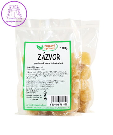 Zázvor proslazený 100g ZP  2276