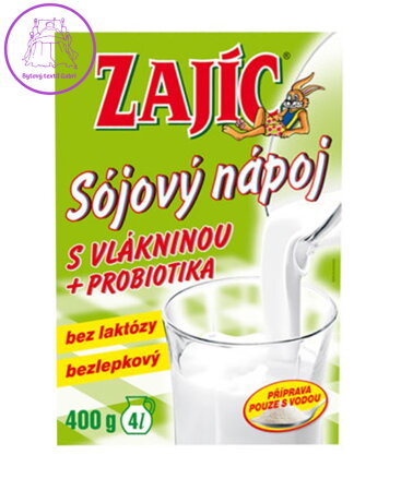 Sojový nápoj s vlákninou Zajíc 400g Mogador 2792