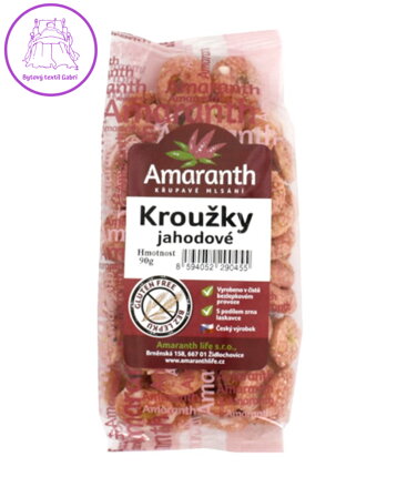 Kroužky jahodové 90g Amaranth 131