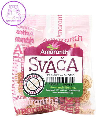 Sváča pecičky skořice 25g Amaranth 190