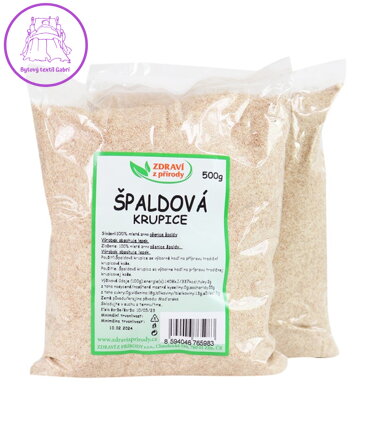 Krupice špaldová celozr. 500g ZP 980