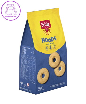 Hoops sušenky s medem 220g Schar 3046
