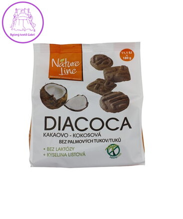 Diacoca sušenky kakaovo-kokosová 180g PLH 3250