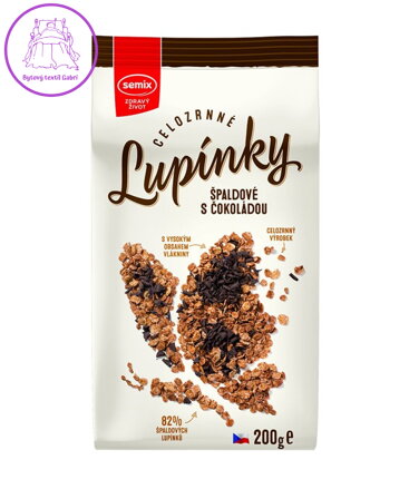 Lupínky špaldové čokoládové 200g Semix 2497