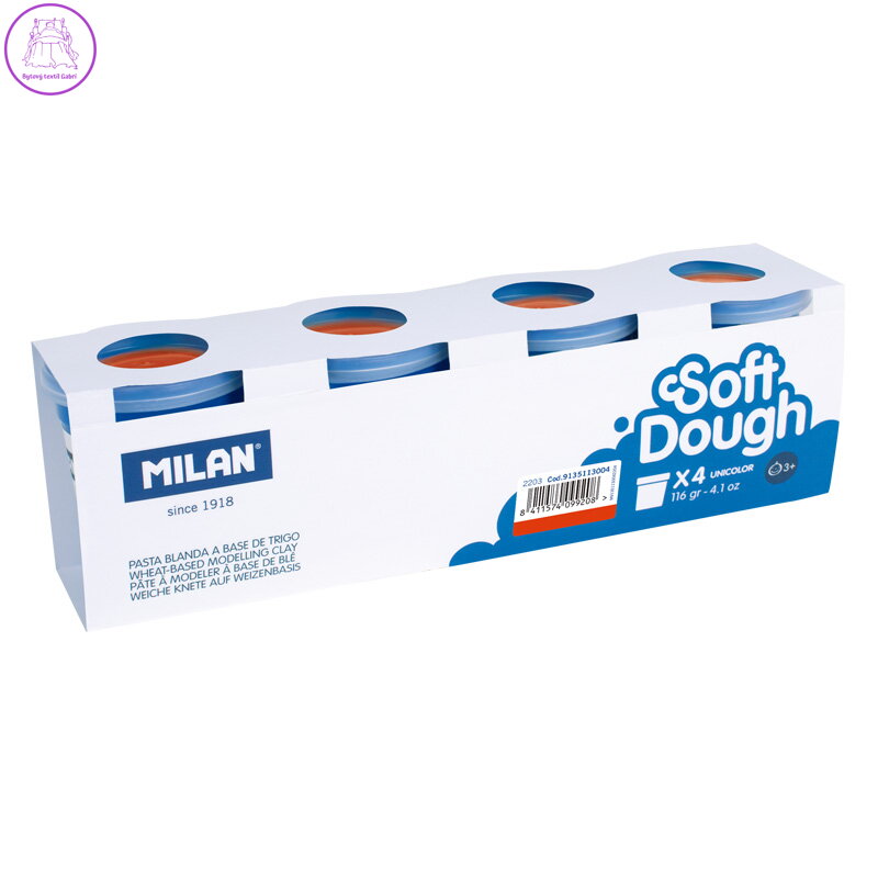 Plastelína MILAN Soft Dough červená 116g /1ks