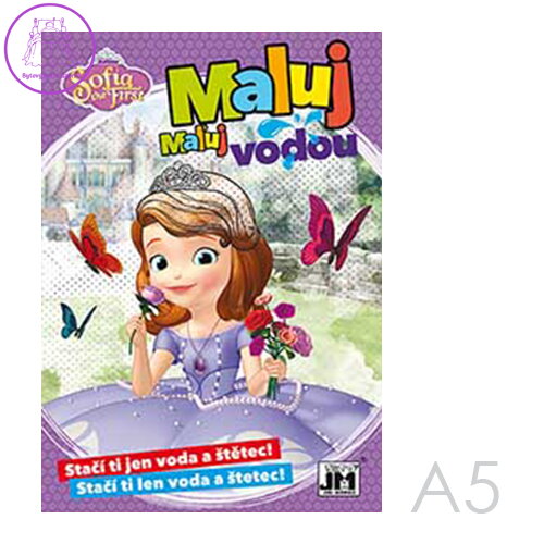 Omalovánka Maluj vodou A5 - Sofie první/Sofia the first