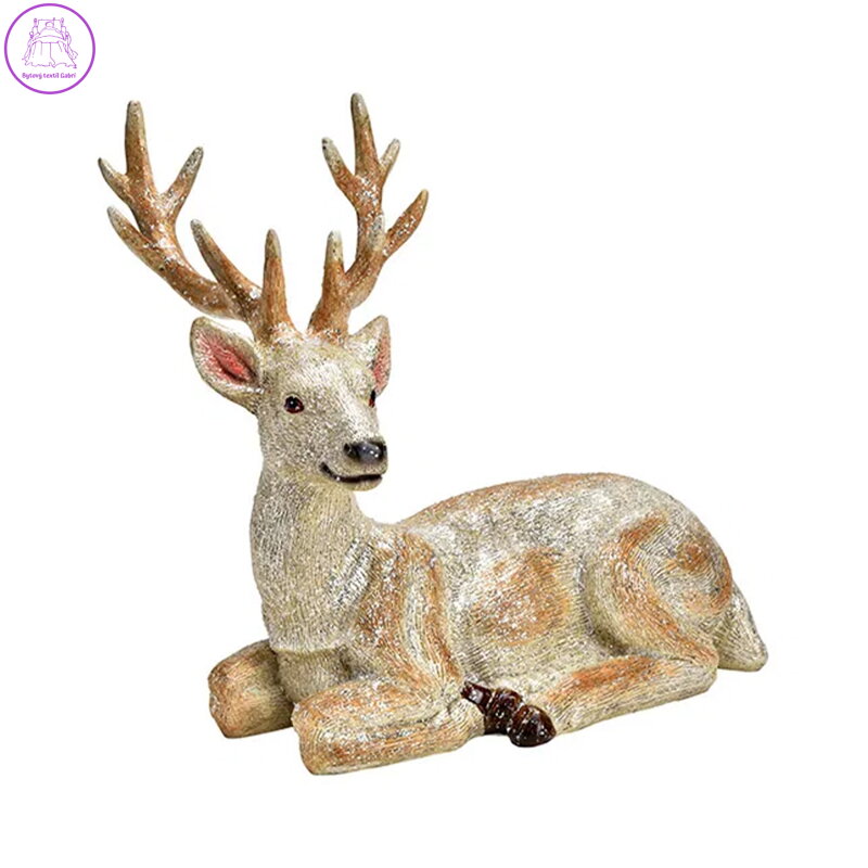 Figurka - jelen, zlatá 28x28x23 cm Figurka - jelen, zlatá 28x28x23 cm