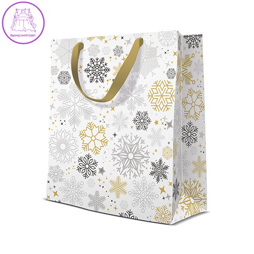 Dárková taška PAW Metallic Snowflakes Dárková taška PAW Metallic Snowflakes