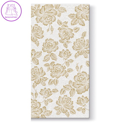 Kapsy na příbory PAW AIRLAID 40x40cm Subtle Roses Gold, 25 ks/bal Kapsy na příbory PAW AIRLAID 40x40cm Subtle Roses Gold, 25 ks/bal