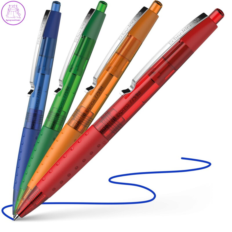 Kuličkové pero SCHNEIDER Loox red-transparent Refill Express 775M blue Kuličkové pero SCHNEIDER Loox red-transparent Refill Express 775M blue