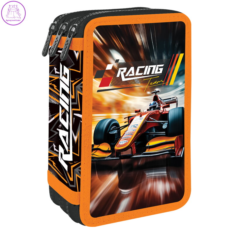 Penál plný - 3 patra, 43 kusů JUNIOR S8 - Racing Team