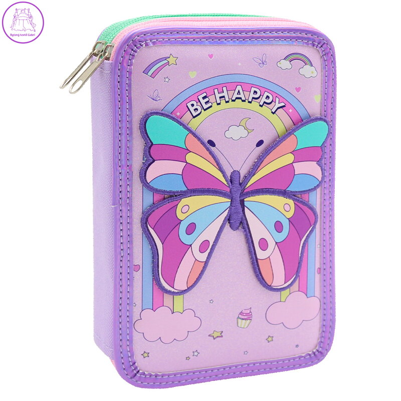 Penál 2-posch. prázdný - Butterfly
