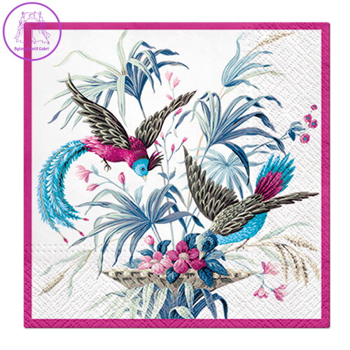 Ubrousky PAW L 33x33cm Birds of Eden Ubrousky PAW L 33x33cm Birds of Eden