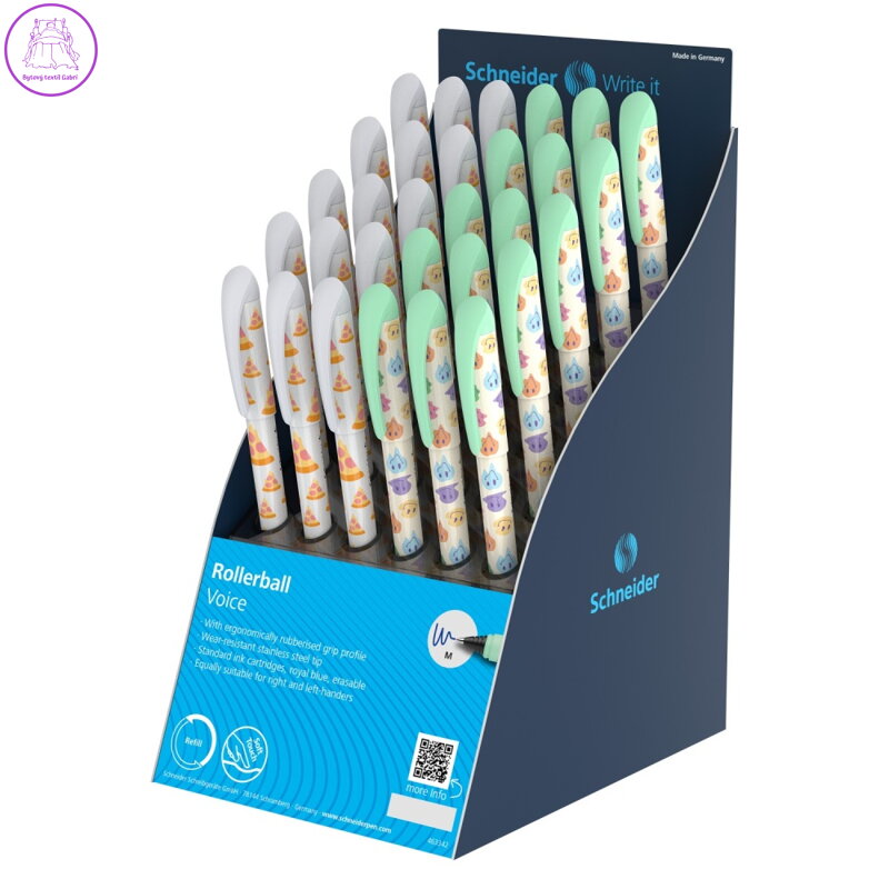 Prezentační stojan Roller Schneider Voice 30 ks - modrá náplň