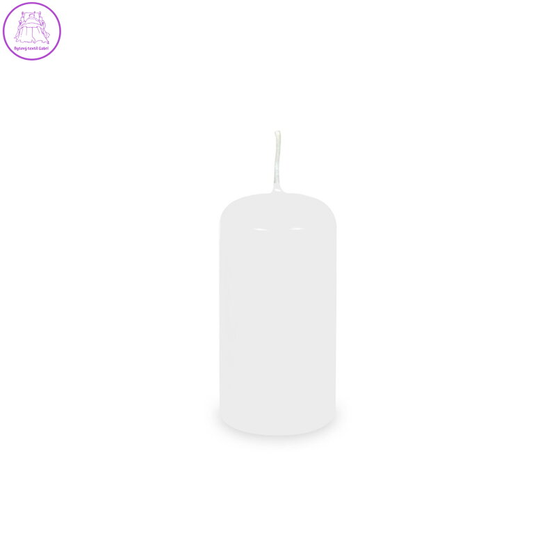 Svíčka válcová 40 x 80 mm, bílá (4 ks v bal.)