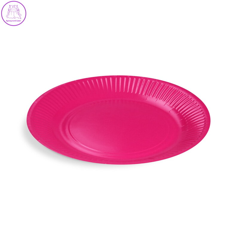 Papírový talíř (FSC Mix) fuchsia Ø23cm [10 ks]
